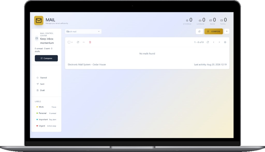 SuiteOne ERP mail module