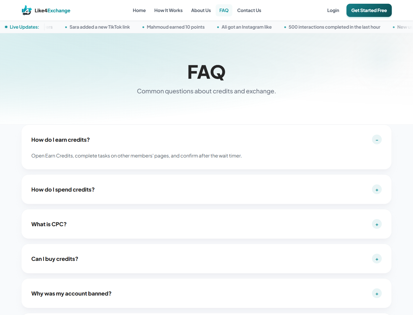 Like4Exchange FAQ