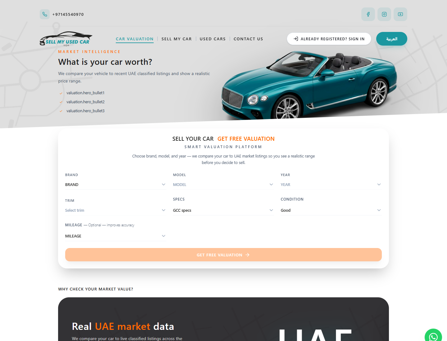 Sell My Used Car valuation